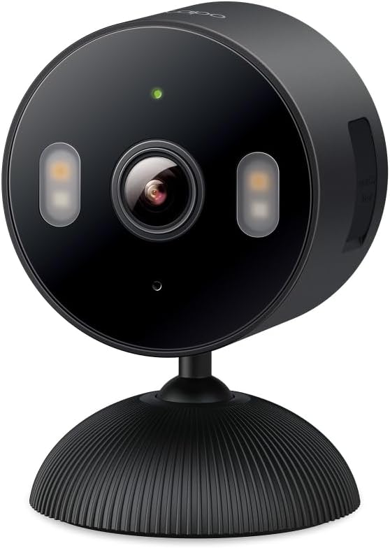 Tapo 1080p Indoor/Outdoor Security Camera, C104, HybridCam Black
