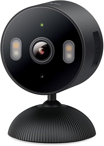 Tapo Cámara de seguridad 1080p para interiores y exteriores, detección gratuita de personamovimientollanto de bebé, visión nocturna a color, IP65