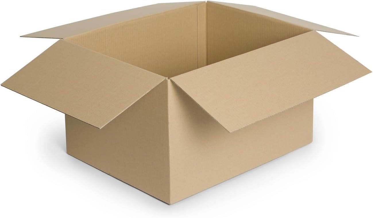 Opakowanie wysyłkowe składane opakowanie materiał wysyłkowy karton pudełko składane pudełka wysyłkowe pudełka pojedyncze faliste brązowe wymiary kartonu: 250 x 200 x 150 mm, ilość: 150