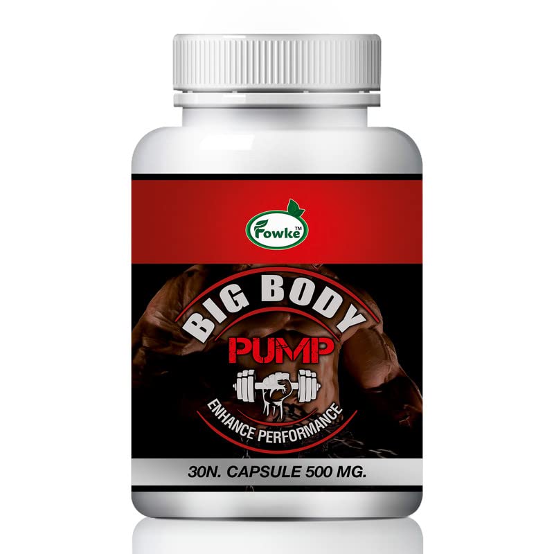 INLAZERBig Body Pump | Weight Gain Capsule, Nutrition Food Supplement With Natural Fat Energy | Weight Gainer For Men Mass Muscle Protein Supplement/Whey Protein Power