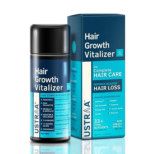 USTRAA Hair Growth Vitalizer 100ml- Set Of 2 – Clinically Tested | Hair Oil With Redensyl, Saw Palmetto, Vitamins, Amino Acids, Keratin, Wheatgerm... - Image 2