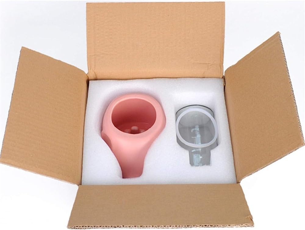 Reagar, fontana d'acqua in ceramica per gatti con vetro Bttle da 500 ml, erogatore automatico di acqua per animali domestici, ultra-silenzioso, a forma di elefante, fontanella per gatti e cani, non