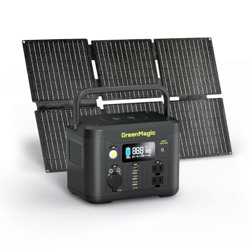 Portable 330W Solar Power Station with AC & USB