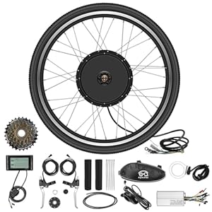 WR-TEAM 48V 27.5” 1000W Achterwiel Elektrische Fietsen Conversie Kit Hub Motor, Elektrische Fiets Motor, E-bike Fietsen Hub met Controller, Fiets Fiets Conversie Tool Kit 7-speed Cassette, SW900