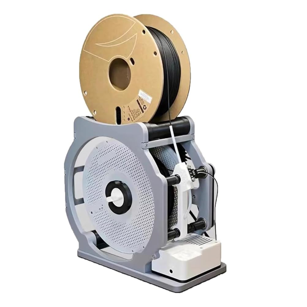 SXDMOUBK 3D Printer Filament Respooler, Automatic Electric Spool Rewinder Machine Electric Spool Rewinder with Smart Start and Stop, Wrap Neatly Without Tangling