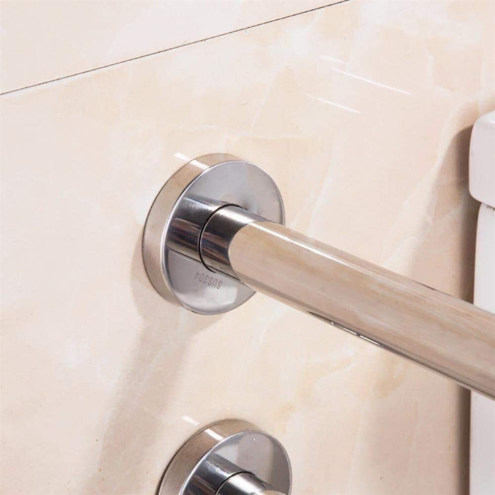 Asa De Seguridad para Baño Barra de Seguridad Baño Pared Suelo para Minusválidos Barra de Sujeción Baño para Discapacitados en Acero Inoxidable Acabado Satinado