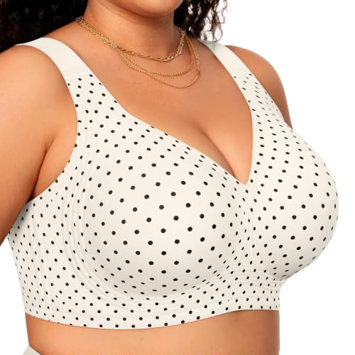 Image of OEAK Womens Wireless Jelly Bras Plus Size Support Push Up Comfortable Bra | no underwire,full coverage,for large breast,minimizer bra,seamless,tshirt bras,everyday bra