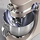 Electrolux EKM5570 Knetmaschine aus Edelstahl, Motor 1200 W und 10 Geschwindigkeiten, mit Schneebesen und Deckel, 360 x 370 x 210 mm, Sand