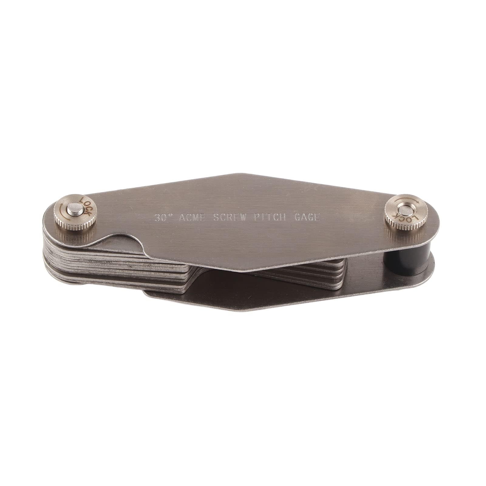 Calibro per Filettatura Whitworth Calibro per Filettatura a T Calibro per Filettatura a Vite Filetti Pitch Gauge (Modello di filettatura a T 30 gradi)
