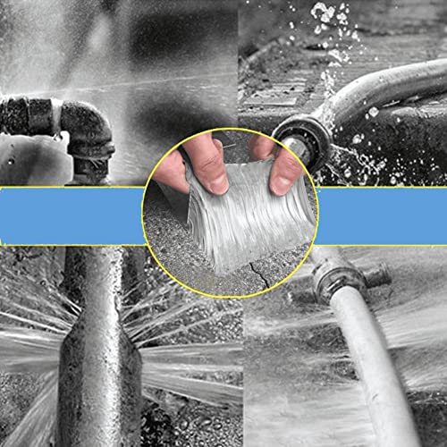 Gorra Tape – Ruban adhésif étanche extrêmement collant & résistant – Stop fuite efficace – Scotch étanche – Dimension : 300cm x 5cm – Couleur Argent – Auto-Adhésif