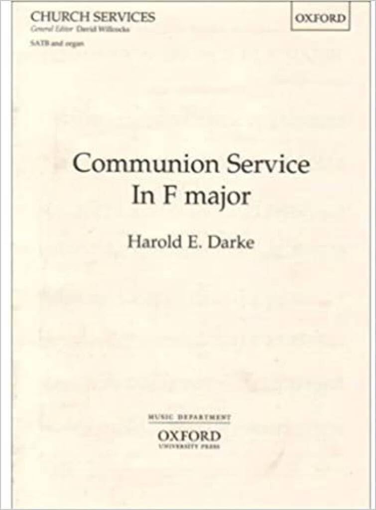 Communion Service in F: Vocal score