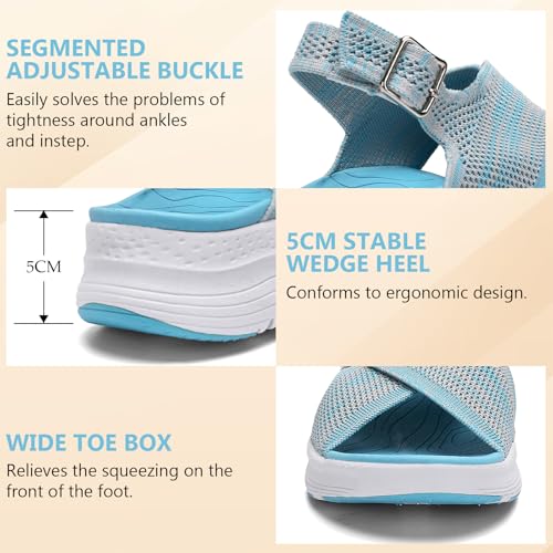 Image of Womens Orthopedic Sandals Ladies Recovery Sport Sandals with Arch Support
