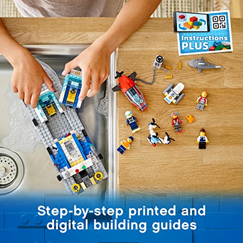 Image of LEGO City Police Patrol Boat 60277 Building Kit (276 Pcs),Multicolor