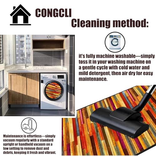 Alfombra de cocina lavable para proteger el suelo de manchas y salpicaduras 7