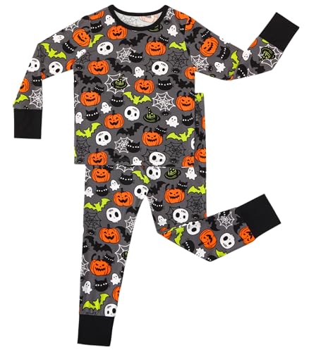 Image of Toddler Boys Girls Clothes Viscose from Bamboo Long Sleeve Top and Pants Clothing Set Soft 2Pcs Kid Outfit