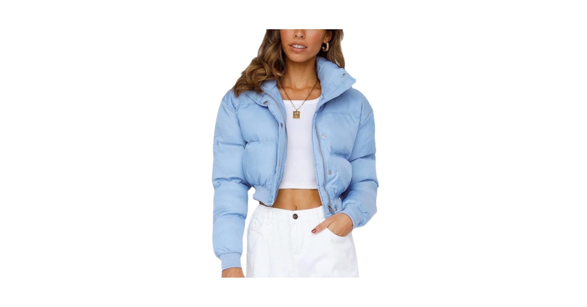 Y2K✩fairy grunge fur down jacket✩ Women's Winter Coats Fairy Grunge Cropped Puffer Jacket Y2K