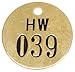 Nbr Tag, 1-1/2 x 1-1/2 in, 26-50, PK25