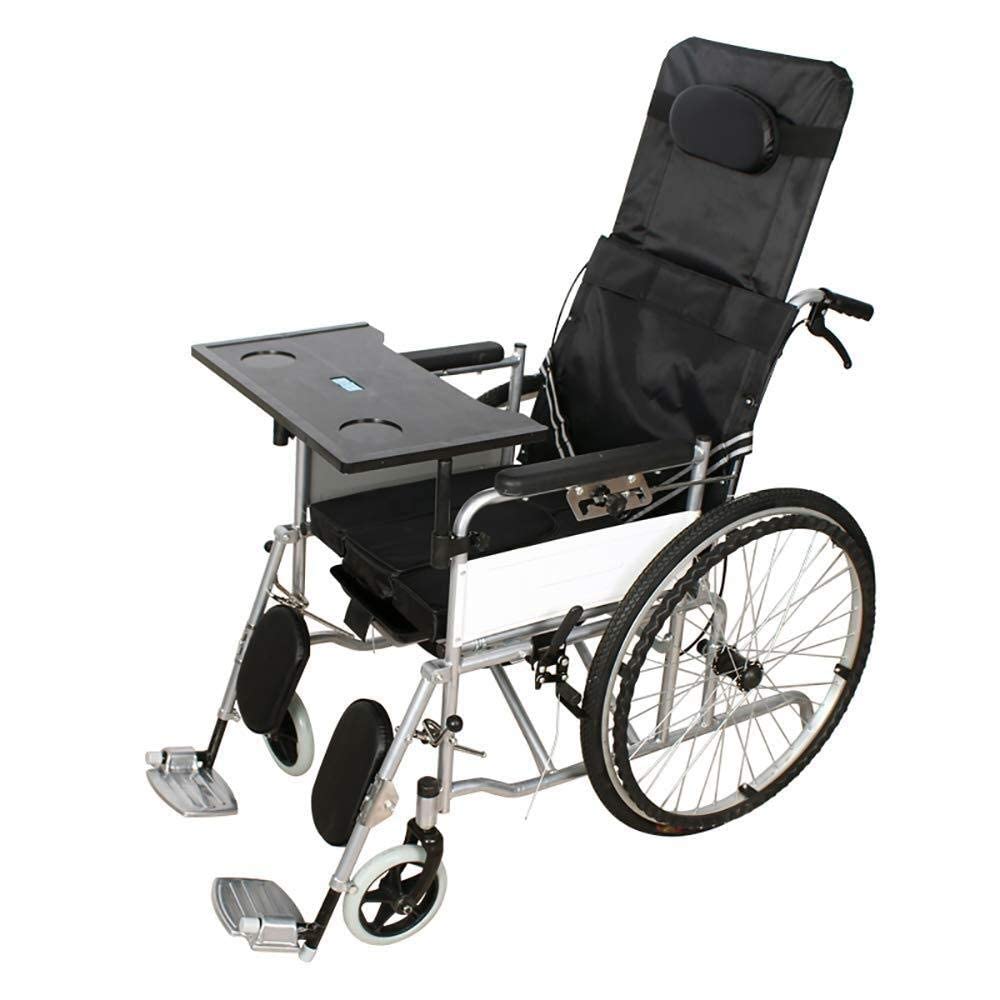 Sillas de Ruedas Respaldo para Silla de Ruedas Silla de Ruedas portátil Plegable Silla de Ruedas para Personas Mayores Tumbonas Plegables para Personas con Movilidad Limitada