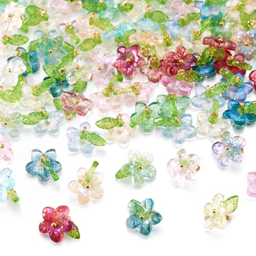Pendentif en verre breloque robuste anti-ternissement pour bijoux