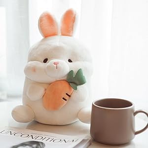 Easterbunnyplushtoystuffedrabbittoysittingshortearrabbitanimalplushdollwithcarrotrealisticbunnydecorcuddlycartoondollforkidsbirthdayeasterpresents Urban Country Home Decor Easter bunny plush toy stuffed rabbit toy sitting short ear rabbit animal plush doll with carrot realistic bunny decor cuddly cartoon doll for kids birthday easter presents urban country home decor