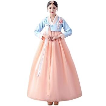 ピンク 花の刺繍 伝統的な韓服 楽天市場】韓国民族衣装 チマチョゴリ 韓服 全6色 鳥 花 蝶 刺繍