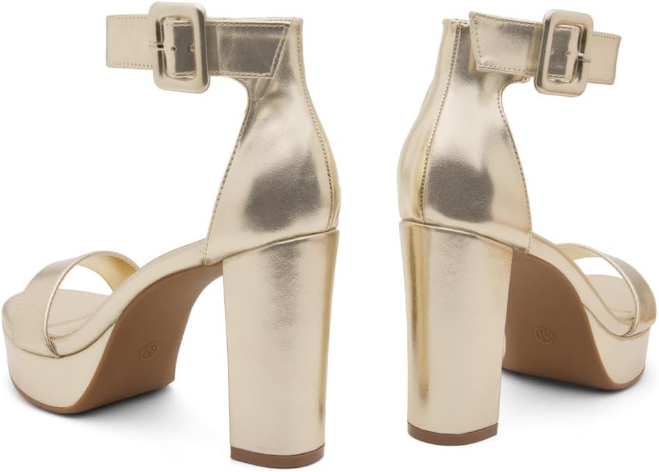 Herstyle Women’s Chunky Platform Heels – 4 Inch Block Heeled Sandals, Open Toe Dressy Strappy Heels with Ankle Strap for Wedding, Prom, Party & Graduation - Image 3