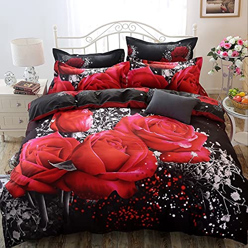 Parure de lit anti-plis en microfine lavable housse 135x200 - 4