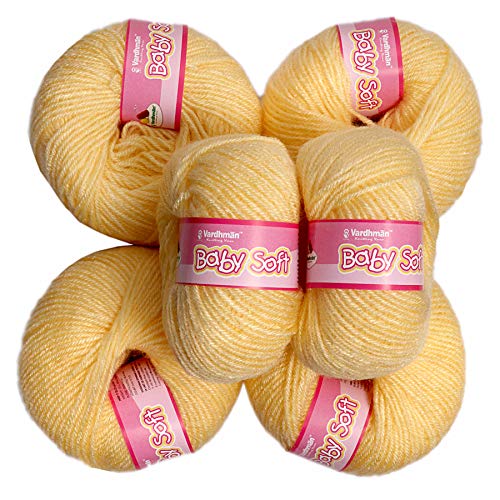 Image of VARDHMAN ORIGINAL Wool Baby Soft (Dark Cream)-Pack Of 6