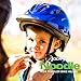 Joovy Noodle Multi-Sport Helmet S-M, Kids Adjustable Bike Helmet, Blueberry