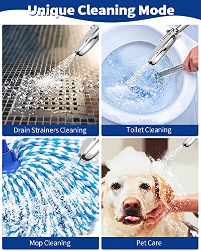 High Pressure Handheld Shower Head Vmasstone 3-Setting Shower Head Kit - Jet Water Mode - With 59" Stainless Hose And Adjustable Mount Excellent Replacement For Bath Showerhead (Hm-001 Chrome) #TOP3