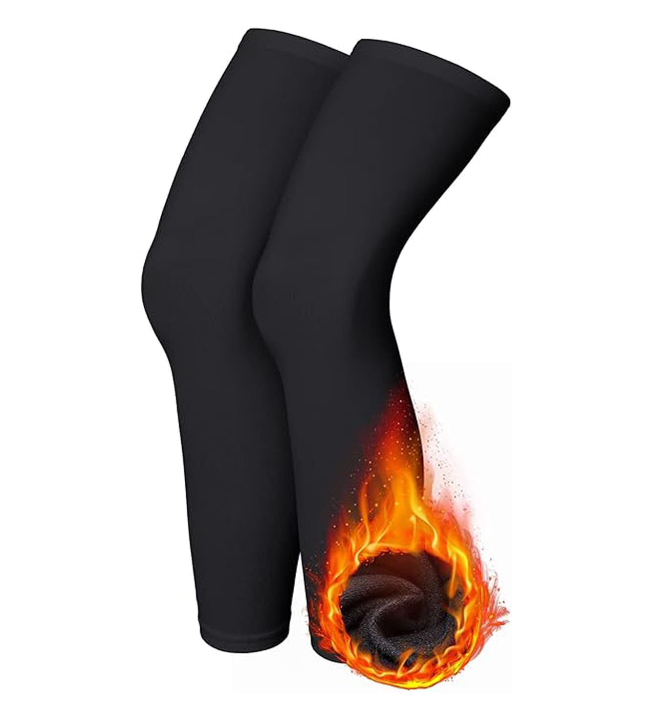 NICSY Cycling Leg Warmers Thermal Sports Compression UV Long Leg Sleeves Full Length Leg Sleeves for Men Women Pack-image-32