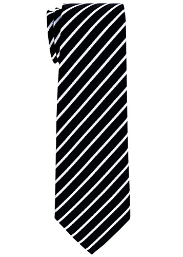 Retreez Thin Regimental Striped Woven Boy's Tie - 8-10 years