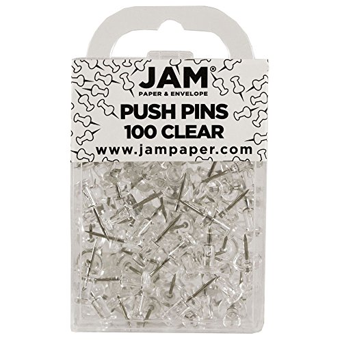 Jam Paper Premium Push Pins - Assorted Pushpins - Set Of 8 #TOP7