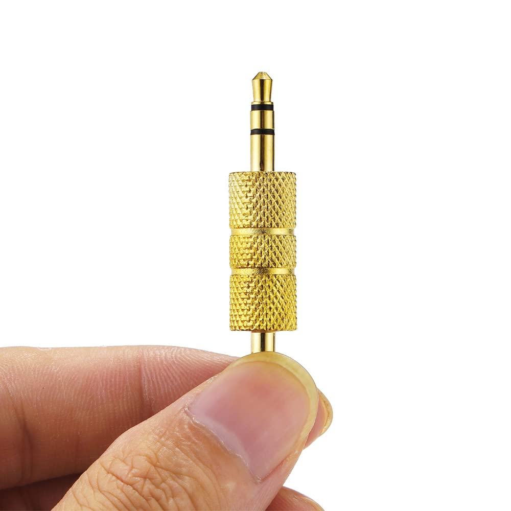 Greluma 3 Pz 3.5mm (1/8 ) Maschio a Maschio Adattatore per accoppiatore stereo Connettore per cavo ausiliario Jack Gender Changer