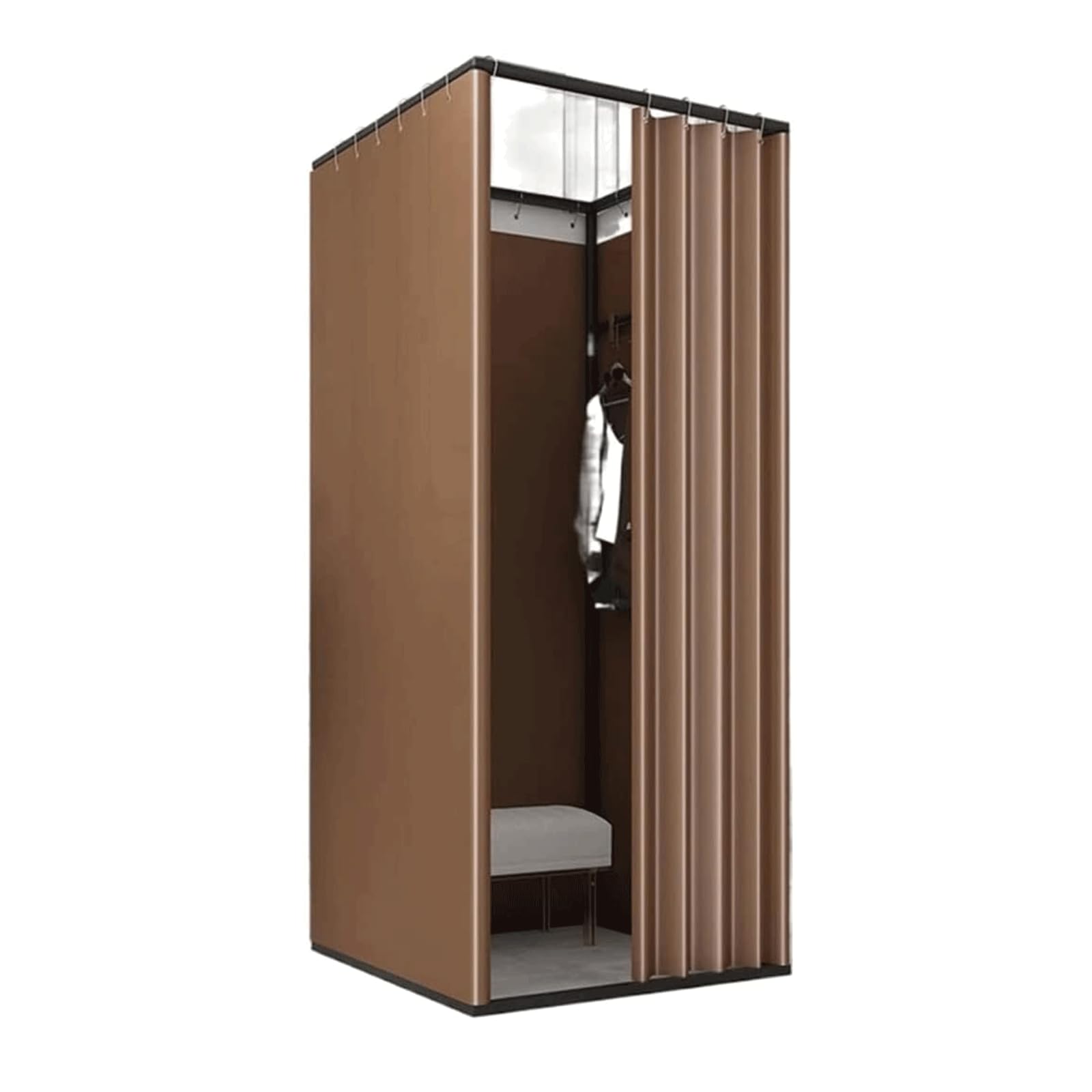 Vestiaire temporaire pour magasin de vêtements et défilés de mode