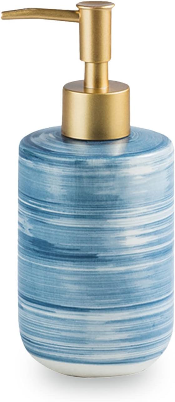 soap dispenser, Soap Dispenser,Gradient Design With Pump, Refillable Lotion For Bathroom Vanity Countertop, Ceramic Shampoo