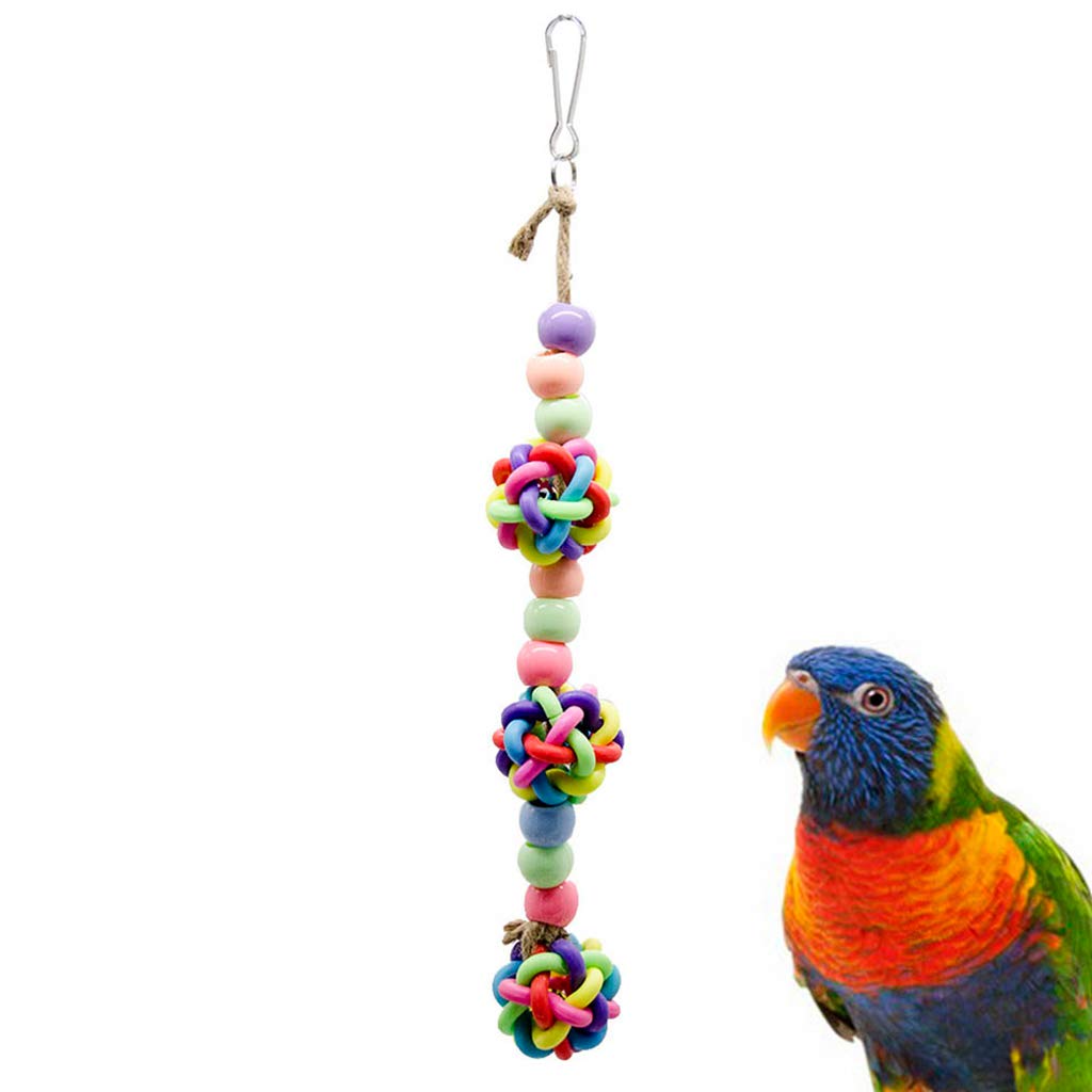 Bird Parrot Toys Hanging Bell Pet Bird Cage Hammock Swing Toy Type 4|Pet Supplies | Bird Supplies | Toys (64024120LRDES)-image-3