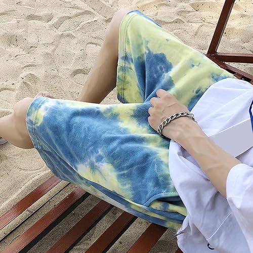 Shorts para hombre con cordón y diseño tie dye miniatura 4
