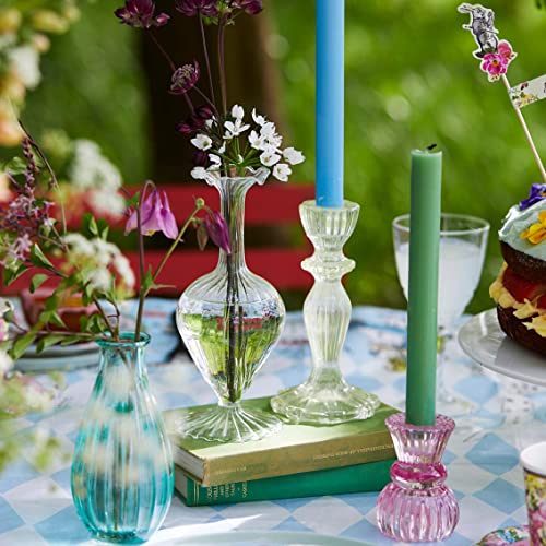 Talking Tables Small Pink Glass Candle Holder For Candlesticks Or Tea Lights | Decorative Valentine's Day Table Decorations For Indoor Or Outdoor Dining, Summer Home Décor, Wedding #TOP6
