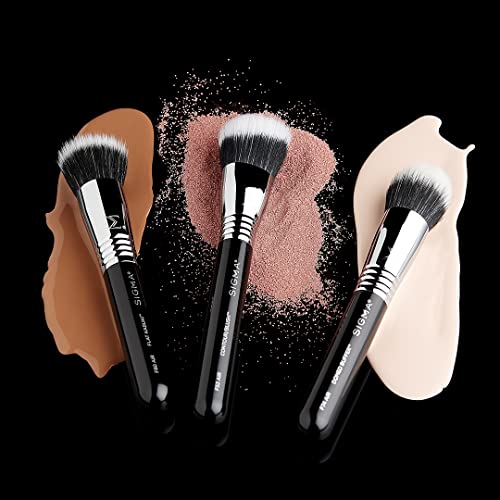 Sigma Beauty F80 Air Flat Kabuki Brush - Foundation Brush & Professional Grade Makeup Brush To Blend Liquid & Cream Products - Skin Safe Kabuki Makeup Brush For Buffing And Blending Liquid, Cream And Powder #TOP6