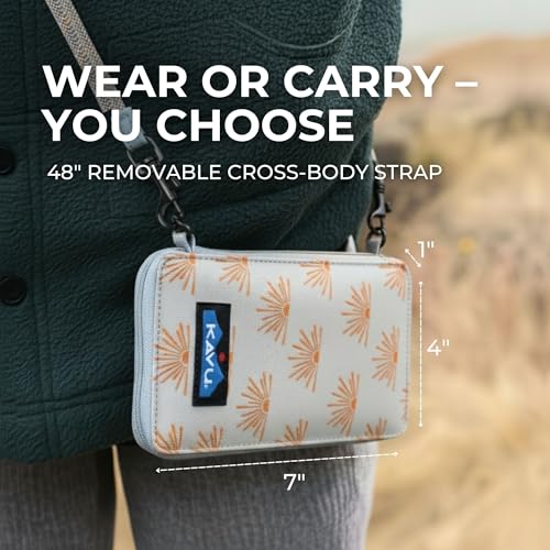Image of KAVU Go Time Bi-Fold Crossbody Wallet with Rope Strap