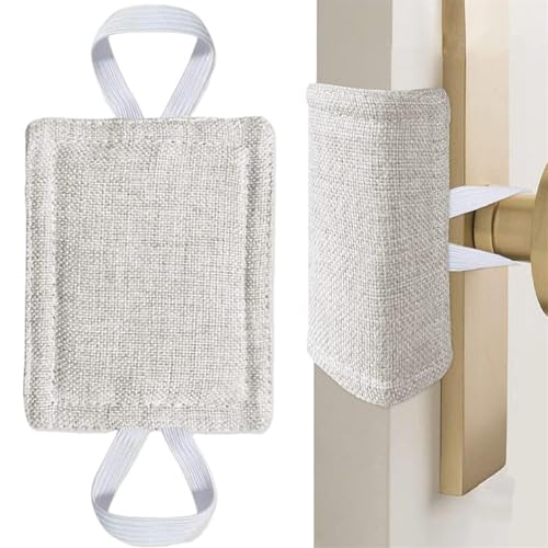 Door Silencer Door Jammer Quiet Door Closer Cushion Door Slamming Silencer Door Slam Preventer Nursery Door Silencer Bumper Safety Door Pads Door Latch Cover for Noise Reducing Quiet Doors 4 x 3 in