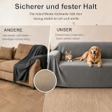 Loiion Anti Griffe Chat Canapé Impermeable Antidérapante Gris 340x180cm - 6