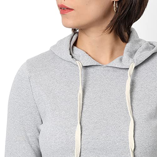 Image of PINACOLADA Women's Double Striped Hoodie with Ribbed Hem for Casual Wear | Hooded Neck | Long Sleeve | Pull On Closure | Cotton Sweatshirt Crafted with Comfort Fit for Everyday Wear