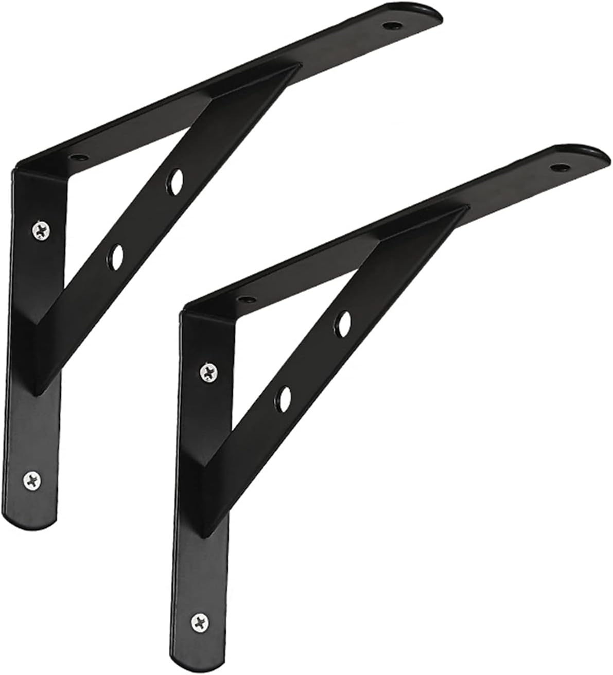 Shelf Brackets,Shelf Support Peg,Wall Brackets，Bracket, Shelf Brackets,Wall Mounted Shelf Corner Brace,Wall mounted Right angle Shelf Support Brackets, Triangular Floating Shelving Brackets, White 20x