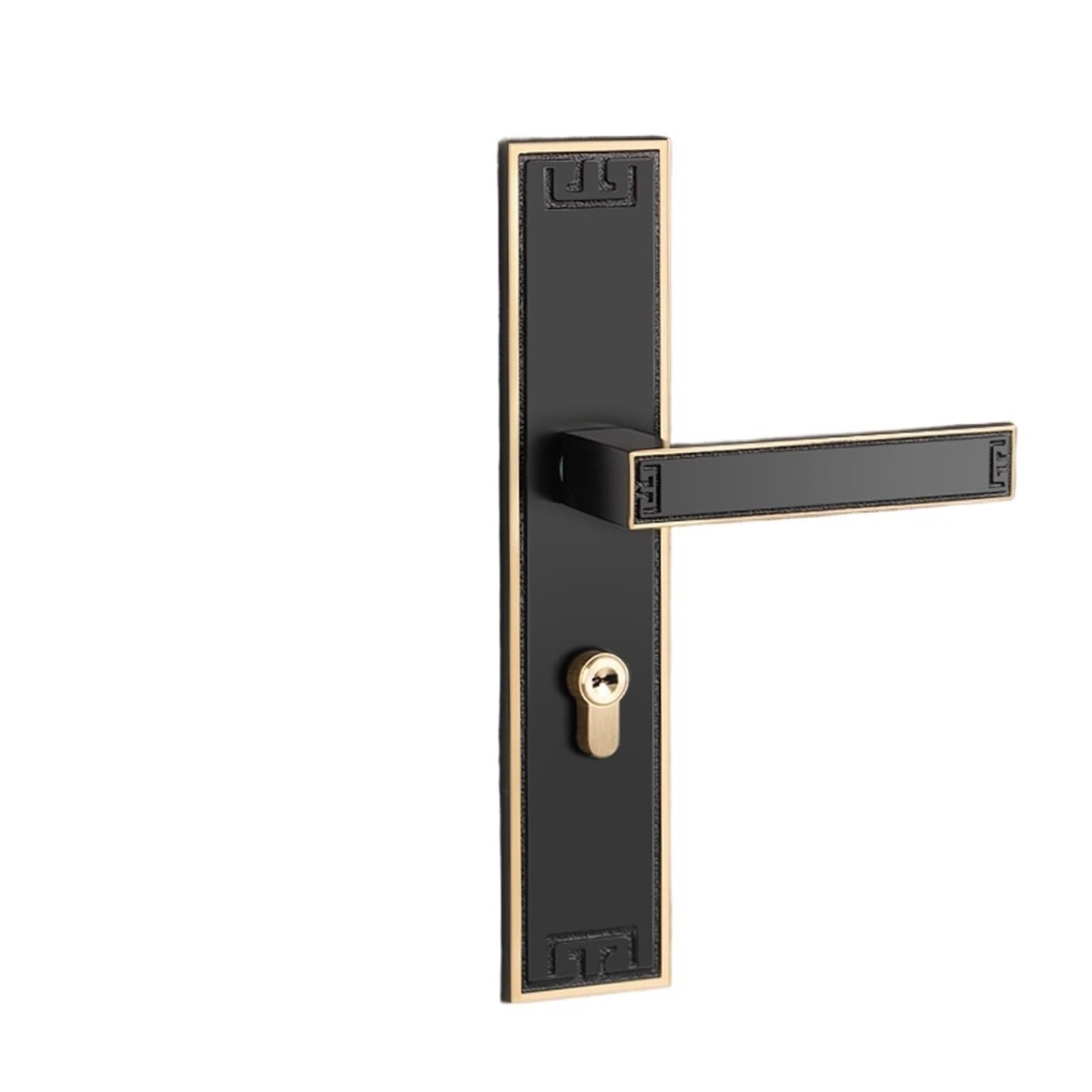 Poignée de porte de chambre à coucher silencieuse en bronze pour votre suite