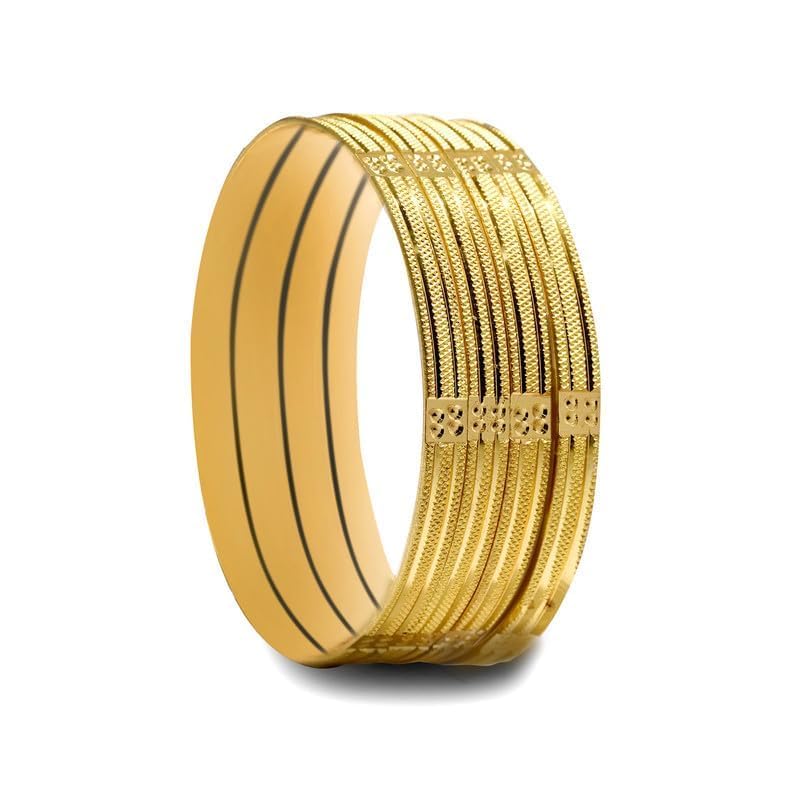 AAG Latest fashion Gold Plated Set of 4Traditional Beautiful wear Bangles for Women and Girls (B0D8LCW4R4) Amazon Price History, Amazon Price Tracker