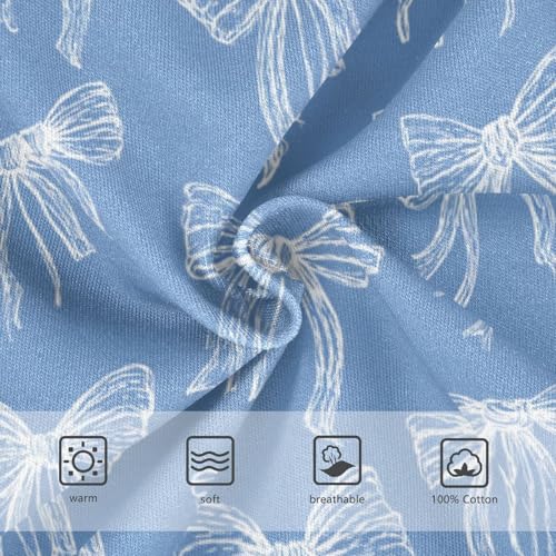 Wusikd Bows Ribbons Blue Boys' Underwear Cotton Boys Briefs Soft Toddler Underwear 2T3