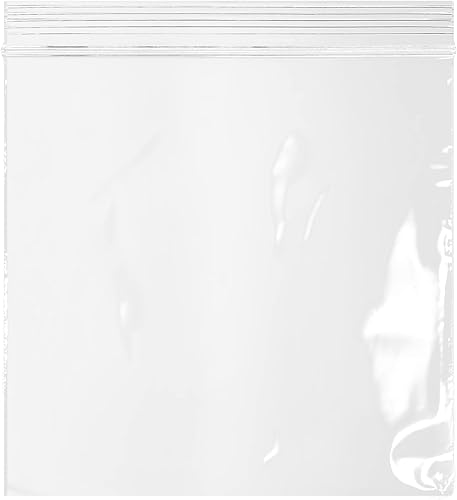 Bolsas de plástico transparentes con cierre hermético y cremallera - Caja al por mayor GPI de 1000 bolsas de 4 x 4 pulgadas, 2 mil de espesor,