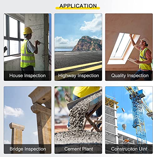 Cgoldenwall Concrete Rebound Hammer Tester Resiliometer Test Meter Tool Within The Scope Of 1450.38Psi-8702.26Psi (10-60Mpa) Zc3-A With English Label And Calibration Certificated (Old Or New Panel) #TOP7